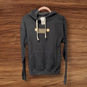 JEDCO Women’s Charcoal Vintage USA JEEP Hoodie NWT Medium